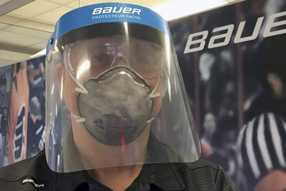 Hockey equipment maker Bauer shifts to medical shields - clickorlando.com - Canada