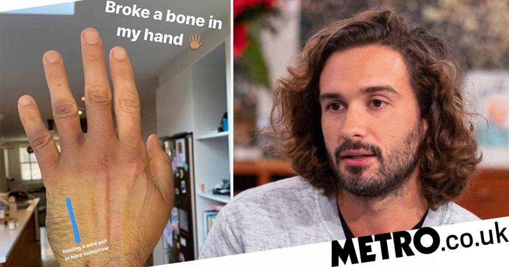 Joe Wicks breaks a bone in his hand after falling off his bike and still he’s motivating the nation to keep fit during self-isolation - metro.co.uk