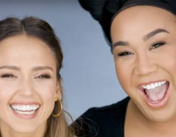 Jessica Alba - Jessica Alba Trades Makeup Looks With Patrick Starrr in YouTube Channel Debut - eonline.com