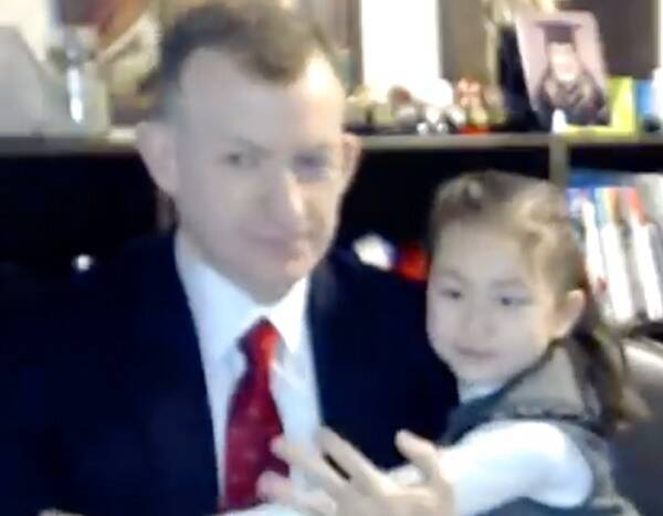 Robert Kelly - Viral "BBC Dad" Returns With His Kids for a Message on Working From Home - eonline.com - South Korea - Usa