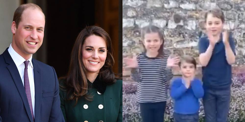 Kate Middleton - princess Charlotte - prince Charles - Prince George, Princess Charlotte, & Prince Louis Applaud Healthcare Workers in New Video - justjared.com - Britain - Charlotte - county Prince George - county Prince William