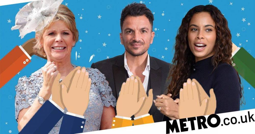 Peter Andre - Ruth Langsford - Peter Andre, Rochelle Humes and Ruth Langsford lead stars clapping for the NHS during coronavirus crisis - metro.co.uk - Britain