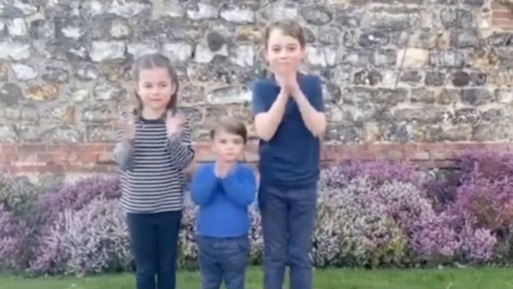 prince William - This Video of Kate Middleton and Prince William’s Kids Clapping for Medical Employees Will Make Your Day - glamour.com - Charlotte - county Prince George - county Prince William