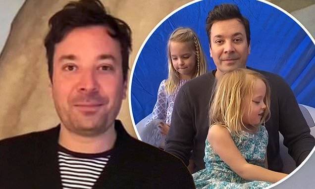 Jimmy Fallon - Jimmy Fallon describes quarantine as 'controlled chaos' while he films Tonight Show episodes at home - dailymail.co.uk