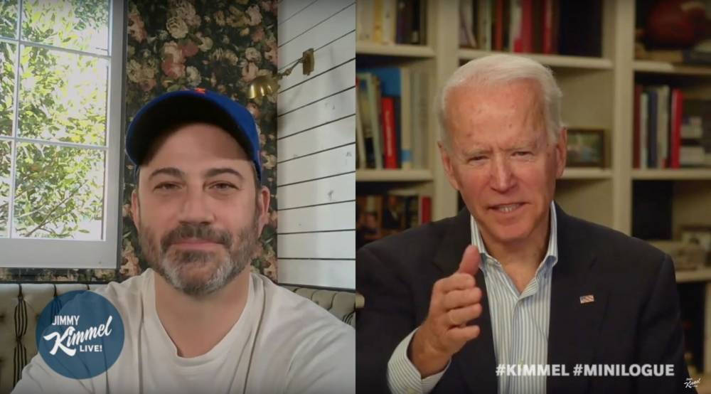 Donald Trump - Joe Biden - Jimmy Kimmel - Joe Biden Slams Trump’s Coronavirus Response During ‘Jimmy Kimmel’ Appearance - etcanada.com