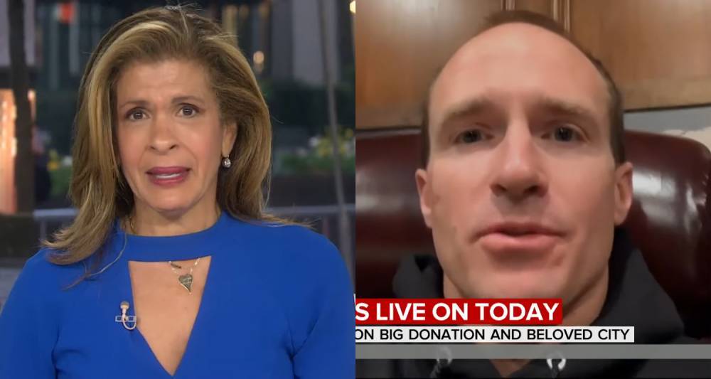 Drew Brees - Hoda Kotb Breaks Down After Reporting on Coronavirus Impact with Drew Brees in New Orleans on 'Today' (Video) - justjared.com - state Louisiana - city New Orleans