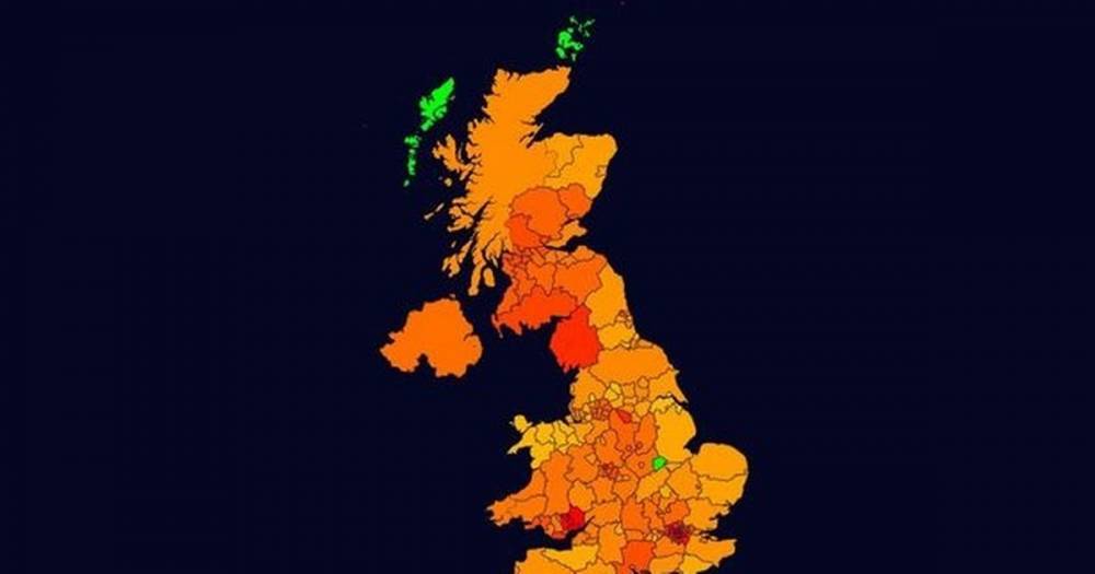 Nicola Sturgeon - Health Wales - Coronavirus map shows worst-affected parts of UK as number of deaths hits 759 - dailystar.co.uk - Britain - Scotland - London