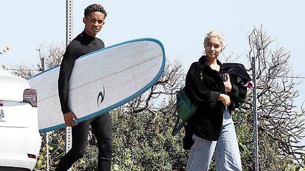 Jaden Smith - Will Smith - Jaden Smith Goes Surfing With Mystery Girl Despite Social Distancing Guidelines - hollywoodlife.com - state California - city Malibu