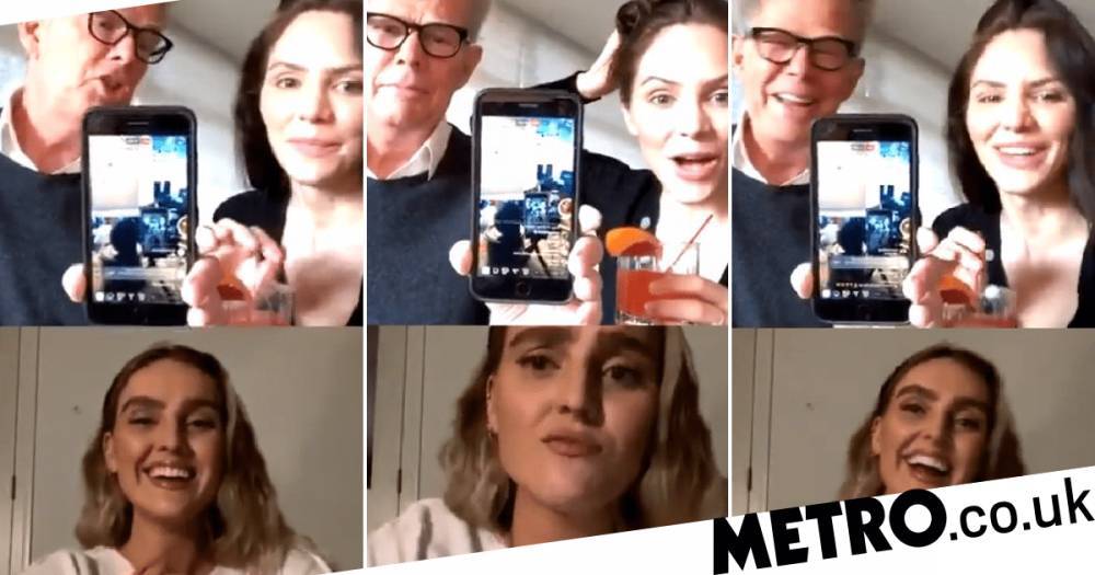 David Foster - Perrie Edwards weirdly mates with Katharine McPhee and David Foster as they video call amid lockdown - metro.co.uk