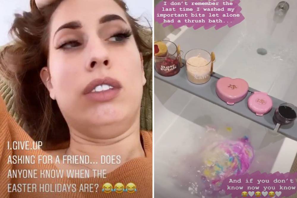 Stacey Solomon - Stacey Solomon ‘can’t remember’ the last time she washed her privates as she treats herself to a ‘thrush bath’ - thesun.co.uk