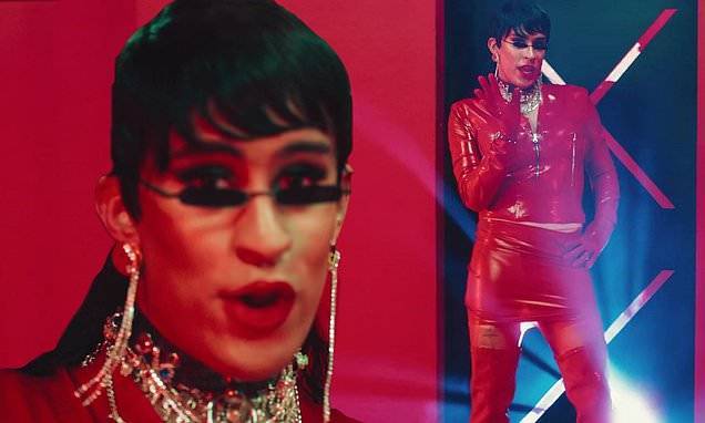Bad Bunny dons full drag and twerks with himself in video for Yo Perreo Sola - dailymail.co.uk
