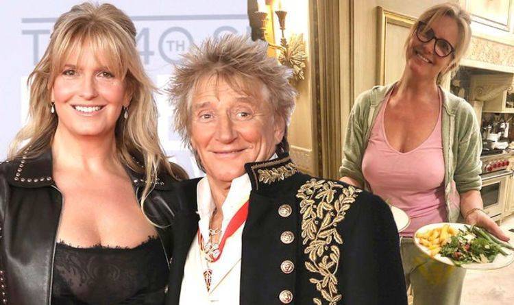 Rod Stewart - Penny Lancaster - Rod Stewart's wife Penny Lancaster exposes a little too much as she 'gets rocker drunk' - express.co.uk - state Florida