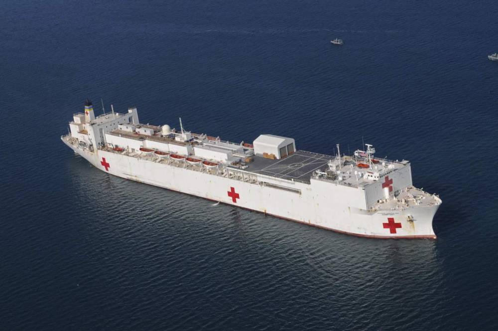 Donald Trump - U.S. Navy hospital ship heading to NYC for coronavirus aid - clickorlando.com - city New York - Los Angeles - Washington