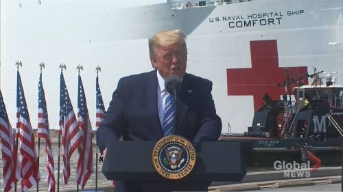 Donald Trump - Coronavirus outbreak: Trump says USNS Comfort will treat patients not infected with COVID-19 - globalnews.ca - city New York