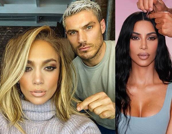 Kim Kardashian - Jennifer Lopez - Chris Appleton - Kim Kardashian and Jennifer Lopez's Hairstylist Shares How to Perfect Your FaceTime Look - eonline.com
