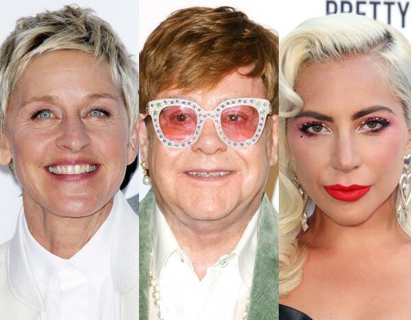 Elton John - Ellen Degeneres - Ryan Seacrest - Lady Gaga, Ellen DeGeneres and More Join Elton John's Coronavirus Relief Concert - eonline.com