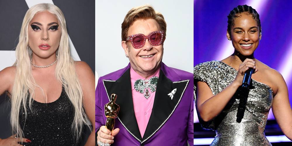 Elton John - Alicia Keys - Elton John’s 'Living Room Concert' - Full Celebrity Lineup Revealed! - justjared.com