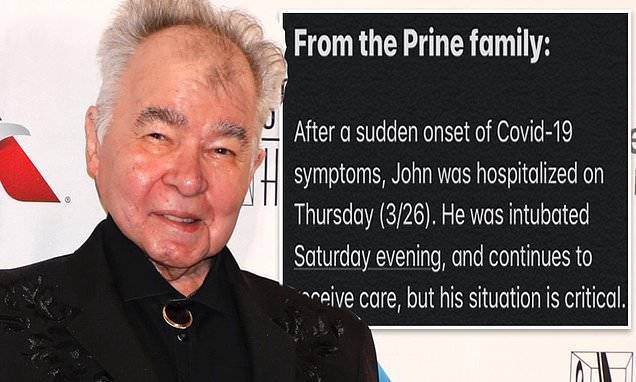 John Prine - Musician John Prine has been hospitalized after displaying coronavirus symptoms - dailymail.co.uk