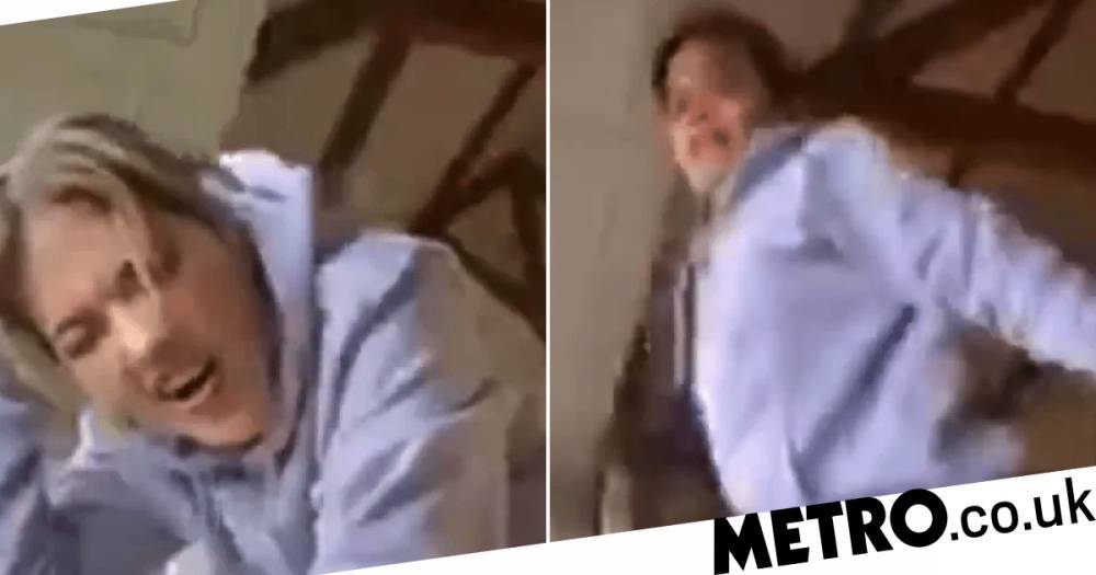 Joe Wicks - Rita Ora - Rita Ora suffers workout fail as she bangs her head during live-streamed tutorial - metro.co.uk - Britain