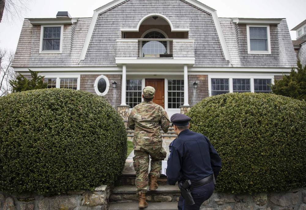 New Yorkers - Gina Raimondo - National Guard goes door to door in search of New Yorkers fleeing coronavirus - clickorlando.com - state Rhode Island