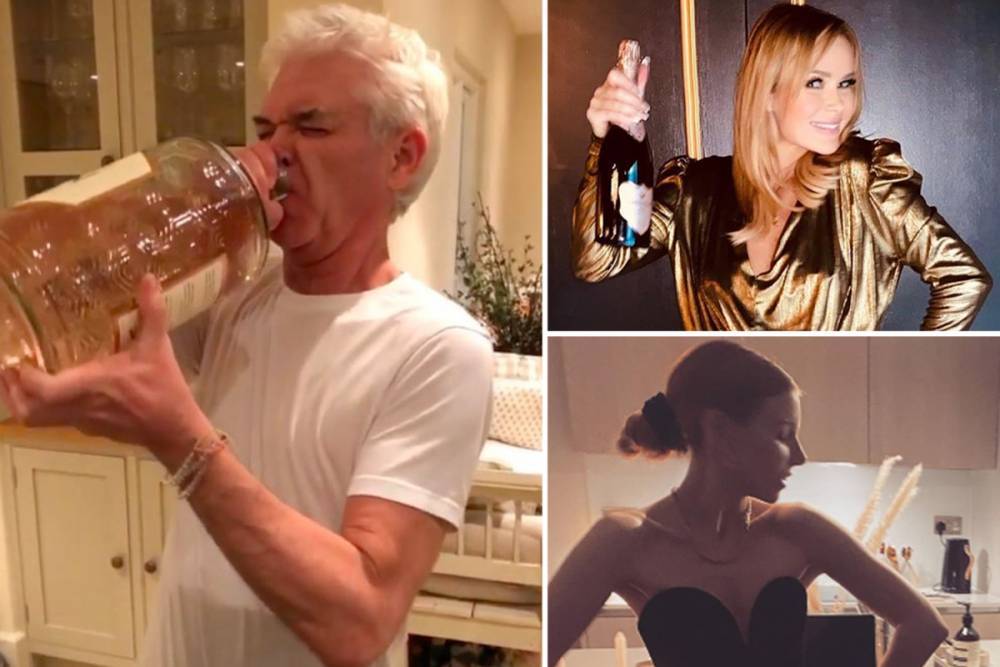 Phillip Schofield - Amanda Holden - Phillip Schofield and Amanda Holden lead the celebs getting dressed up to party at home during coronavirus lockdown - thesun.co.uk