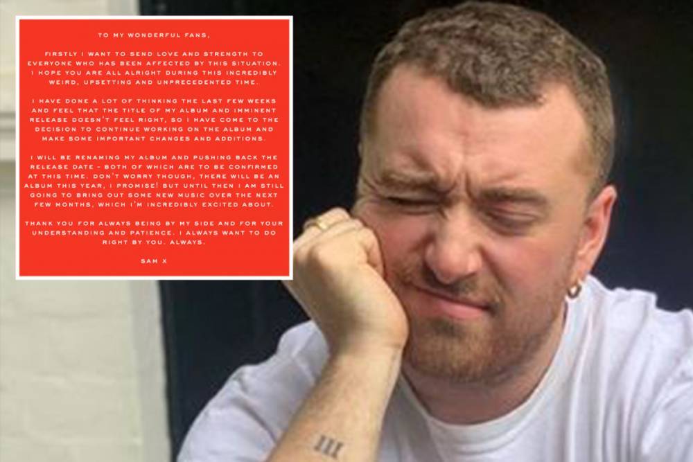 Sam Smith - Sam Smith is renaming their new album and pushing back the release date amid the coronavirus pandemic - thesun.co.uk