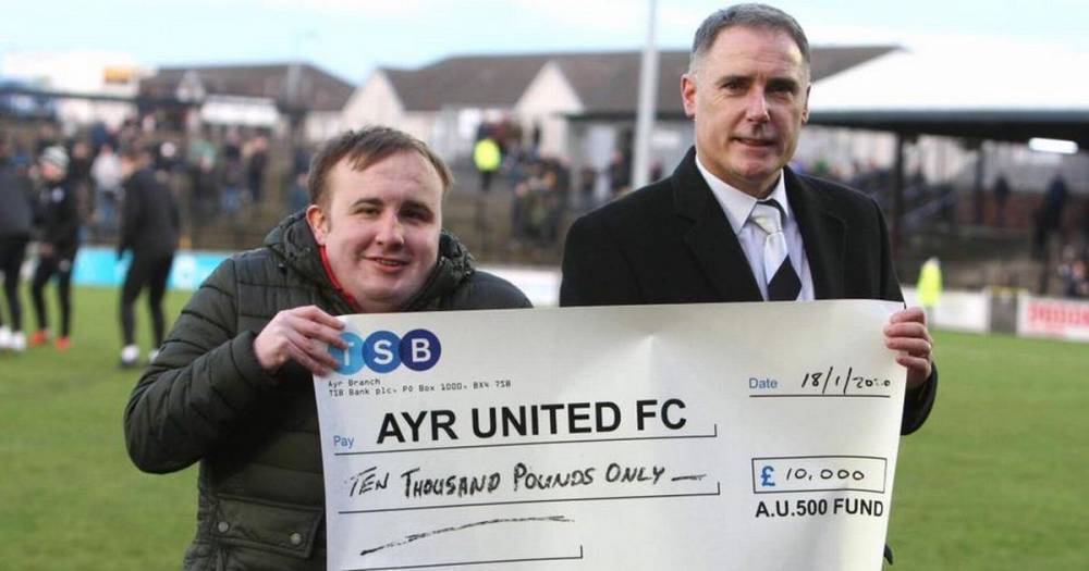 Ayr United - Ayr United fans plunge another £10,000 into club as donations continue to stack up at AU500 Fund - dailyrecord.co.uk