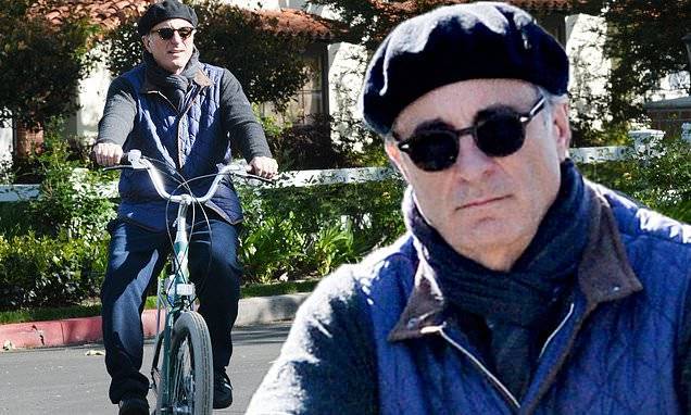 Andy Garcia, 63, takes a bike ride in Los Angeles during self-isolation and tells fans to exercise - dailymail.co.uk - Los Angeles - city Los Angeles