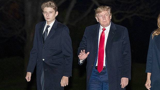 Donald Trump - Melania Trump - Barron Trump - Donald Trump Reveals How Barron,14, Feels About Studying At White House After School Closed – Watch - hollywoodlife.com