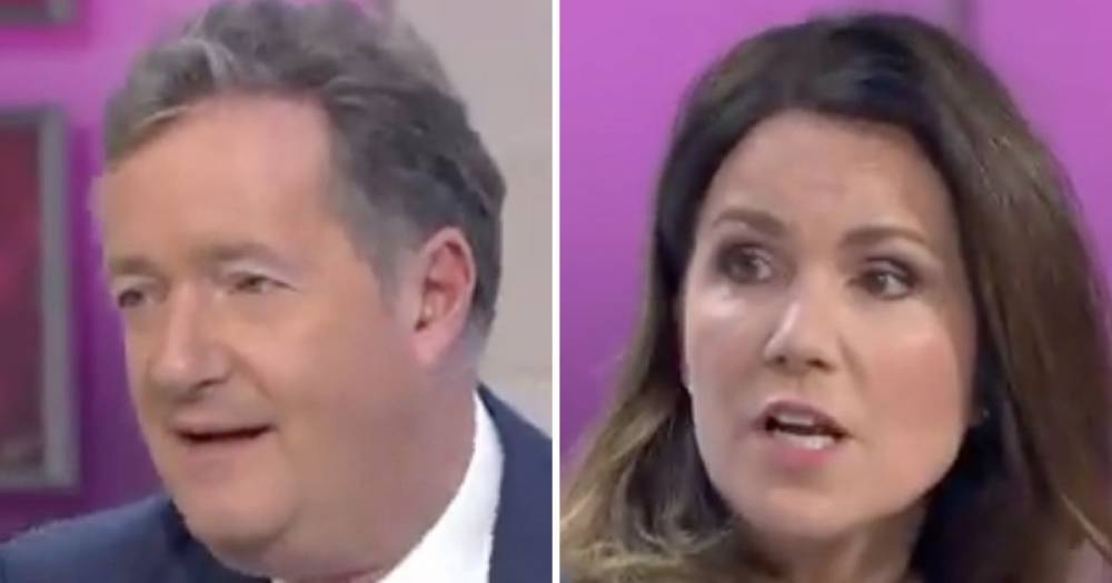 Susanna Reid - Piers Morgan - Susanna Reid clashes with Piers Morgan as she returns to Good Morning Britain after isolation stint - ok.co.uk - Britain