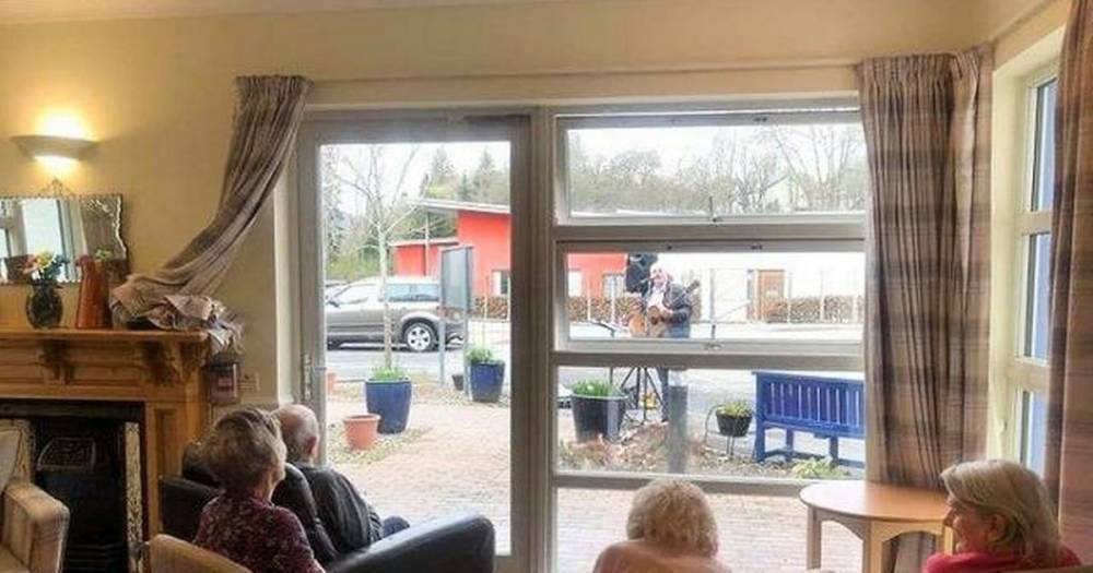 Chris lifts lockdown gloom at care home - dailyrecord.co.uk