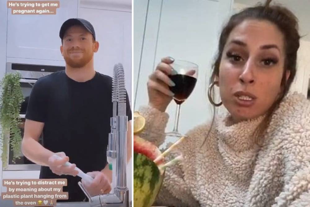 Stacey Solomon - Stacey Solomon complains Joe Swash is ‘trying to get her pregnant again’ in the kitchen during coronavirus lockdown - thesun.co.uk