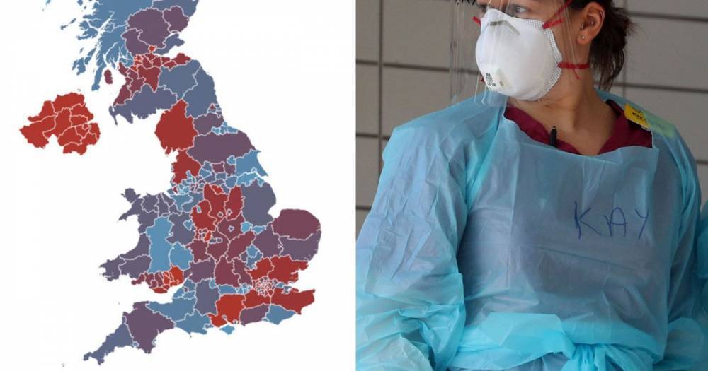 Coronavirus UK mapped: Places with least cases including some with none at all - dailystar.co.uk - Britain - city Birmingham - county Darlington - county Rutland - London