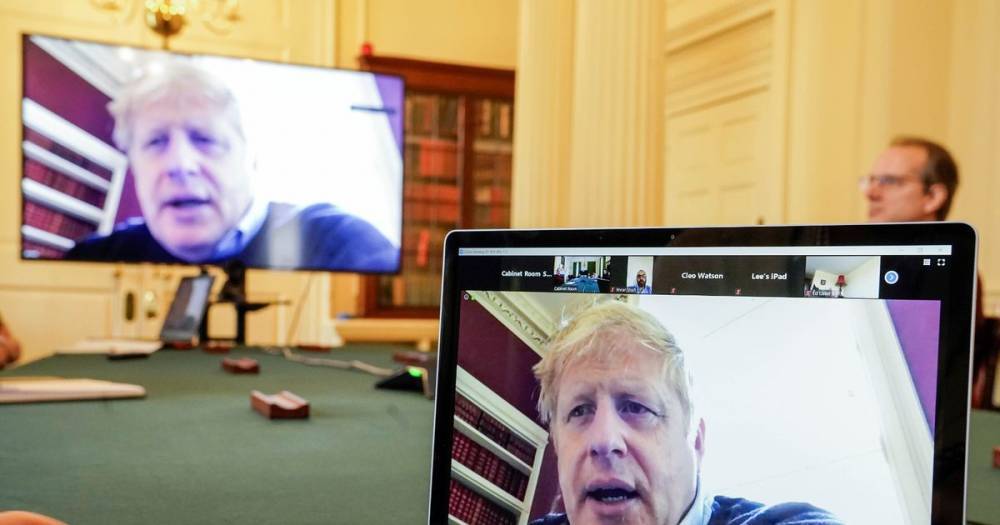Boris Johnson - Boris Johnson's tweet of virtual cabinet meeting raises security concerns - mirror.co.uk