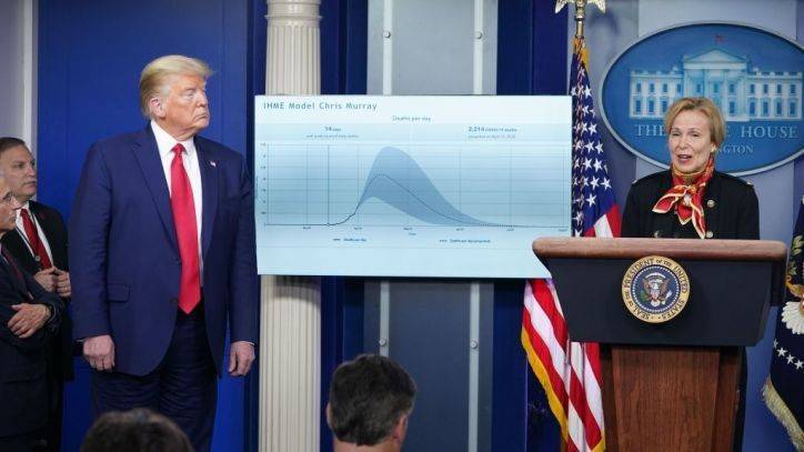 Donald Trump - Deborah Birx - Trump: 'Very painful 2 weeks' ahead as White House projects 100K to 240K total US deaths from COVID-19 - fox29.com - Usa - Washington