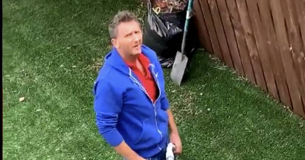 Edinburgh dad hoovers lawn to son's disbelief in hilarious lockdown video - dailyrecord.co.uk - Scotland