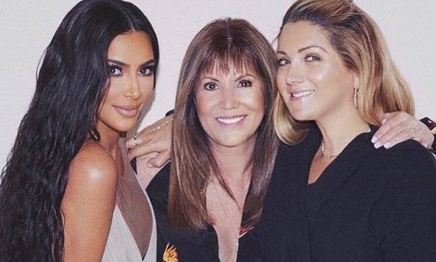Kim Kardashian - Kim Kardashian shares a throwback photo with her BFF Allison Statter and her 'aunt' Shelli Azoff - dailymail.co.uk