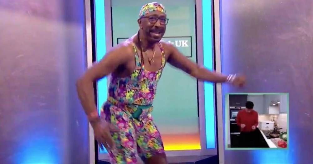 Derrick Evans - Spandex-clad Mr Motivator sends fans wild as he 'whips the horse' in eye-popping workout - mirror.co.uk - Britain