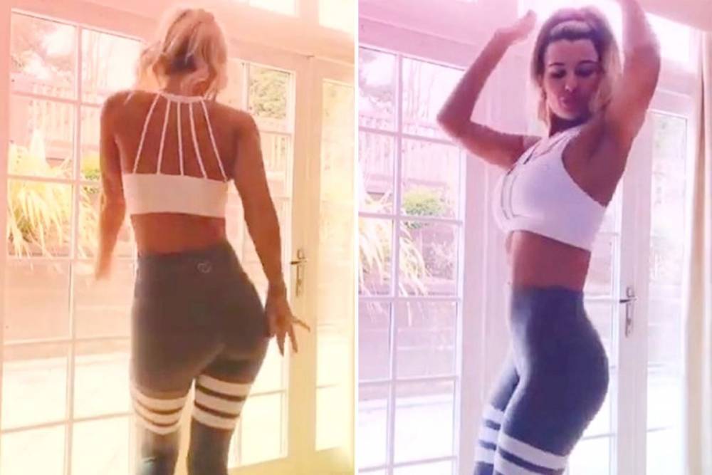 Christine Macguinness - Christine McGuinness shows off her incredible figure in gymwear as she performs pre-workout warm-up dance - thesun.co.uk