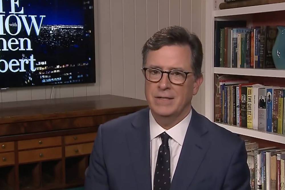 Stephen Colbert - Stephen Colbert Ditches The Suit ‘From The Waist Down’ In New Monologue From Home - etcanada.com