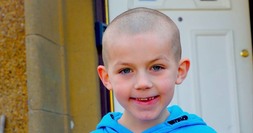Stirling schoolboy shaves head to raise funds for hardworking NHS staff - dailyrecord.co.uk