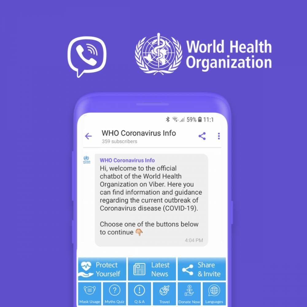 Tedros Adhanom Ghebreyesus - WHO and Rakuten Viber fight COVID-19 misinformation with interactive chatbot - who.int