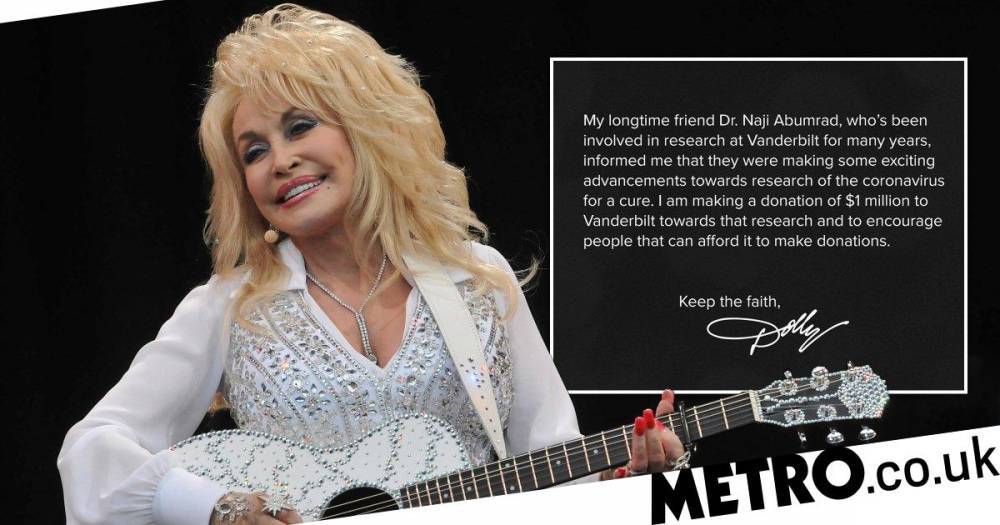 Naji Abumrad - Dolly Parton donates $1million to fund coronavirus cure research - metro.co.uk