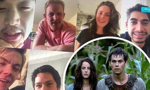Kaya Scodelario and Dylan O'Brien reunite with Maze Runner co-stars for video chat amid coronavirus - dailymail.co.uk - Britain