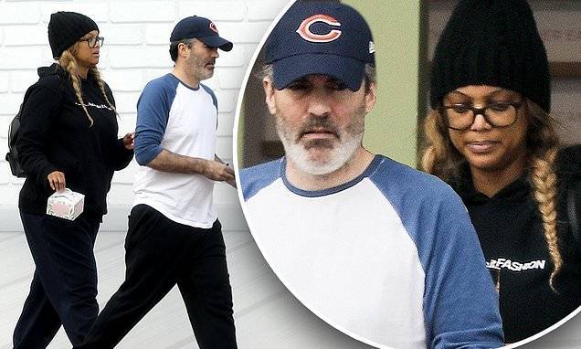 Tyra Banks steps out for pastries with her beau wearing a cheeky America's Next Top Model reference - dailymail.co.uk - county Martin