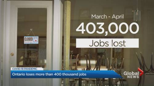 Doug Ford - Travis Dhanraj - Coronavirus: Ontario loses 400k jobs in March - globalnews.ca