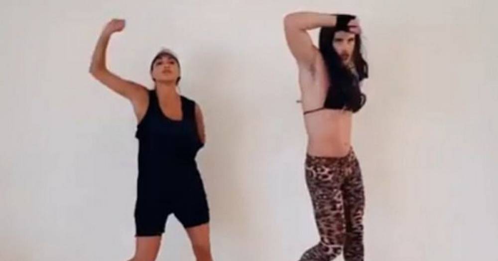 Nicole Scherzinger - Thom Evans - Nicole Scherzinger and Thom Evans swap outfits in hilarious Pussycat Dolls video - mirror.co.uk