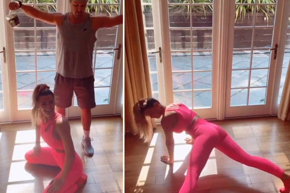 Paddy Macguinness - Paddy McGuinness gatecrashes wife Christine’s sexy TikTok video as she works out in hot pink gym gear - thesun.co.uk