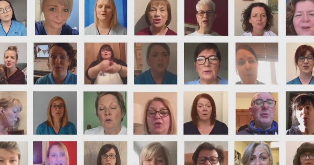 Bill Withers - Gillian Evans - Watch NHS Lanarkshire choir in amazing 'virtual' performance of Lean on Me - dailyrecord.co.uk