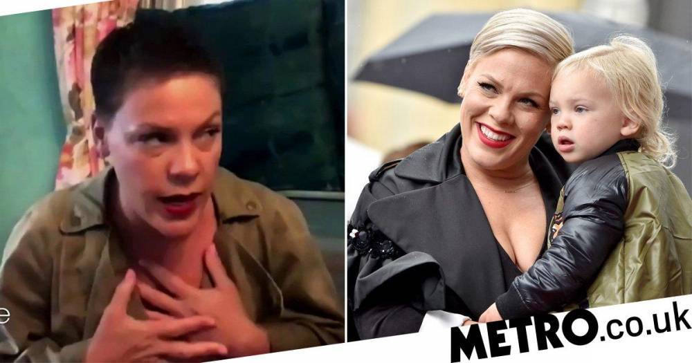 Pink breaks down as she reveals terrifying coronavirus ordeal left her and son unable to breathe - metro.co.uk